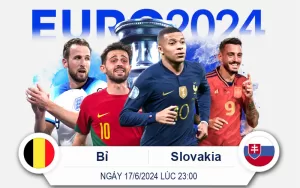 Bỉ vs Slovakia-17-6-23h00-mkbet