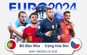 Bồ Đào Nha vs Cộng hòa Séc - Euro 2024-19-6 MKBET