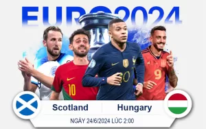 Đặt Cược Euro Scotland vs Hungary 24-6-2024 2giờ