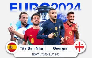 Nhận Định Tây Ban Nha vs Georgia 2giờ 1-7-2024