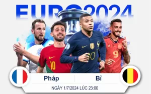 Nhận định trận Pháp vs Bỉ 1-7-2024 Lúc 23giờ