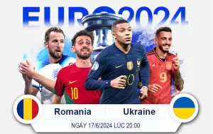 Romania vs Ukraine-17-6-20h00-mkbet