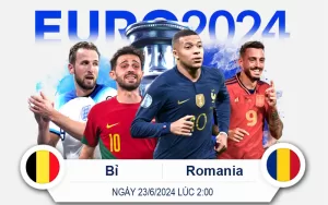 Soi Kèo Bỉ vs Romania 23-6-2024 2-00