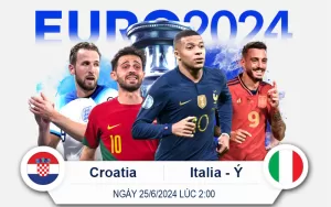 Soi Kèo Croatia vs Ý 25-6-2024 2giờ